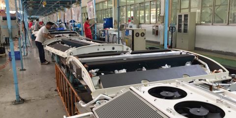 Minibus air conditioning