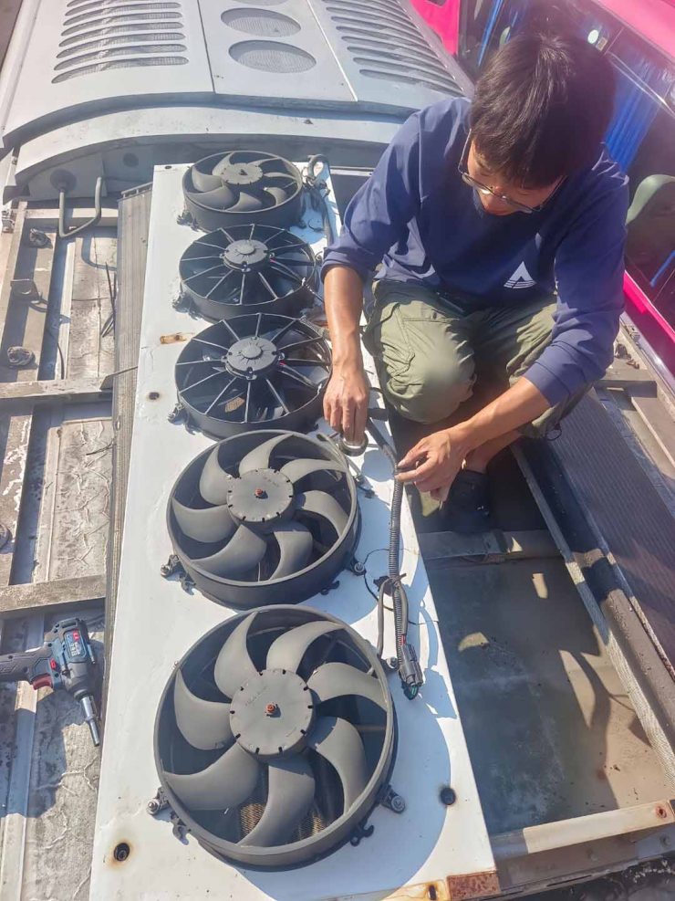 Bus AC not blowing air