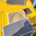 Bus air conditioner filter replacement