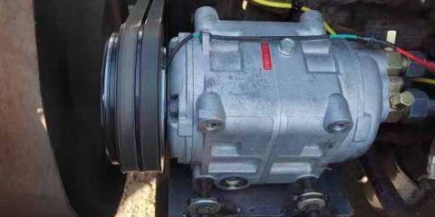 Bus air conditioner overheating