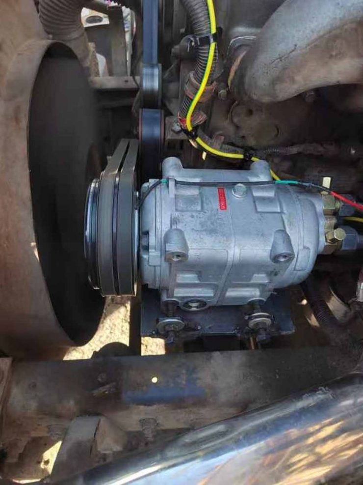 Bus air conditioner overheating