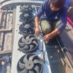 Bus air conditioning system maintenance